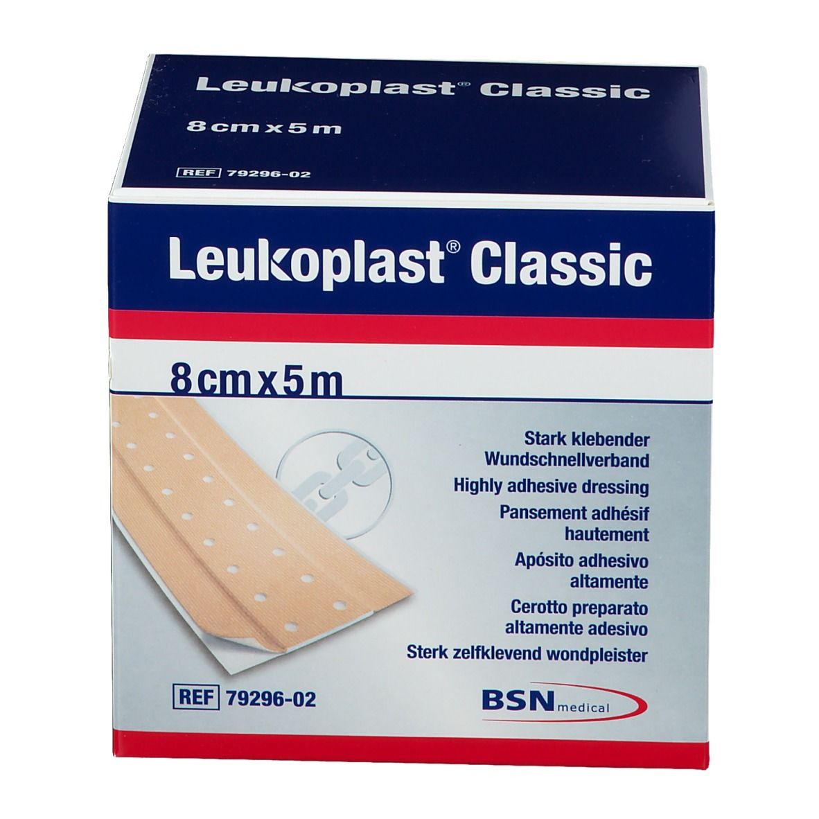 Leukoplast® Classic Pflaster 8 cm x 5 m Rolle