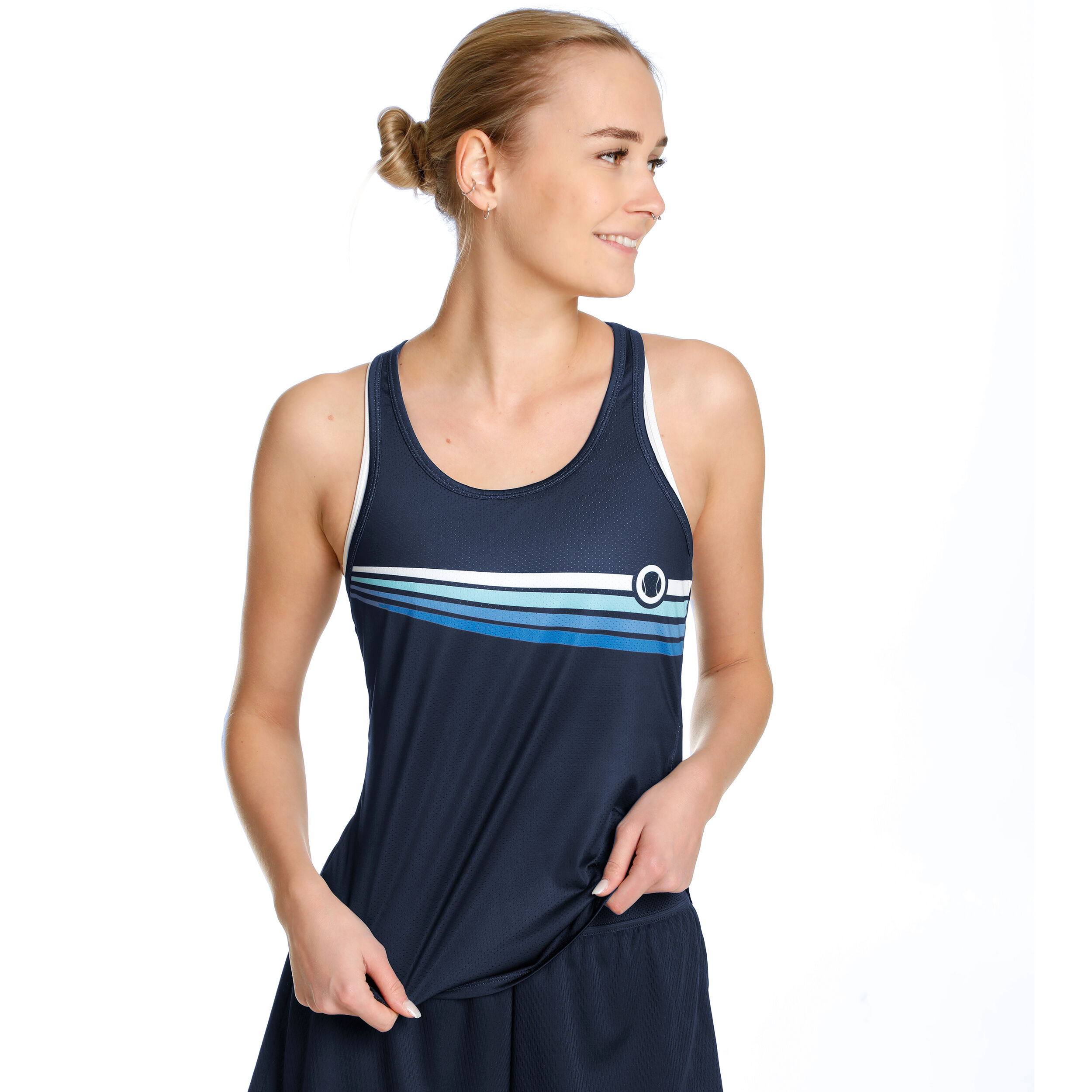 Tennis-Point Performance Débardeur Tank Top Edition Spéciale Femmes - Bleu Foncé , Multicouleur