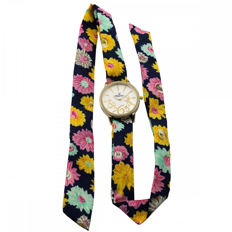 Montre Femme CHTIME bracelet Tissu Bleu