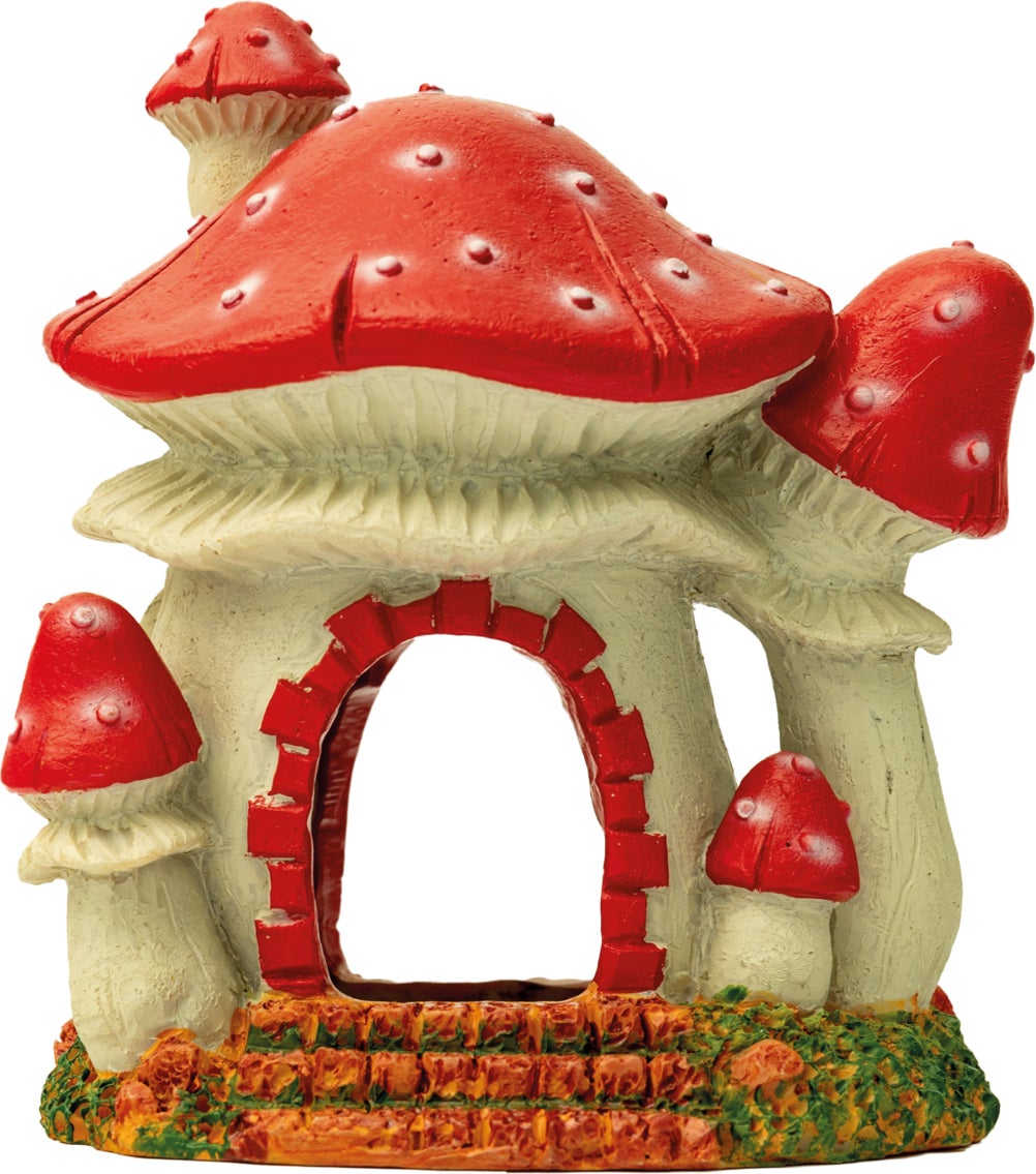 SuperFish aquarium decoratie paddenstoel huis 7,5 x 9 x 10 cm