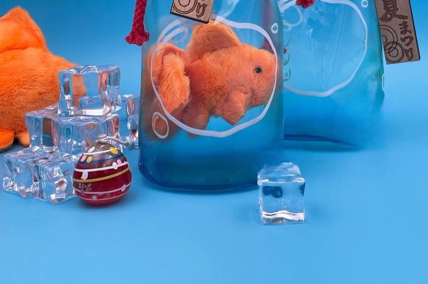 Miumi - PVC-emmertas in de vorm van een goudvis (verschillende ontwerpen) - 15 cm