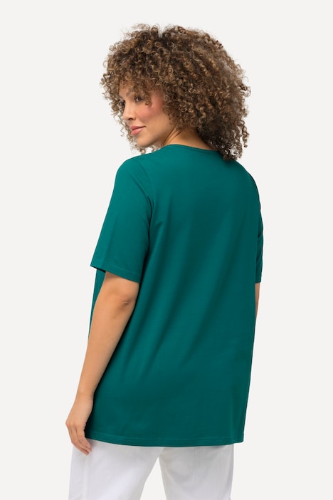 T-Shirt, A-Linie, Carree-Ausschnitt, Halbarm