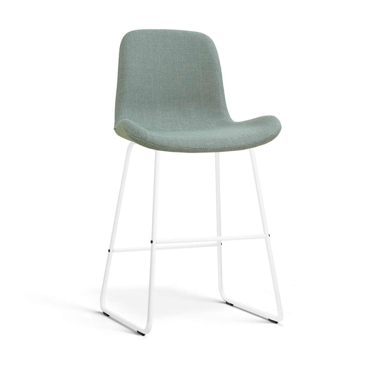 Barkruk Nino-Fé wit onderstel saliegroen 65 cm
