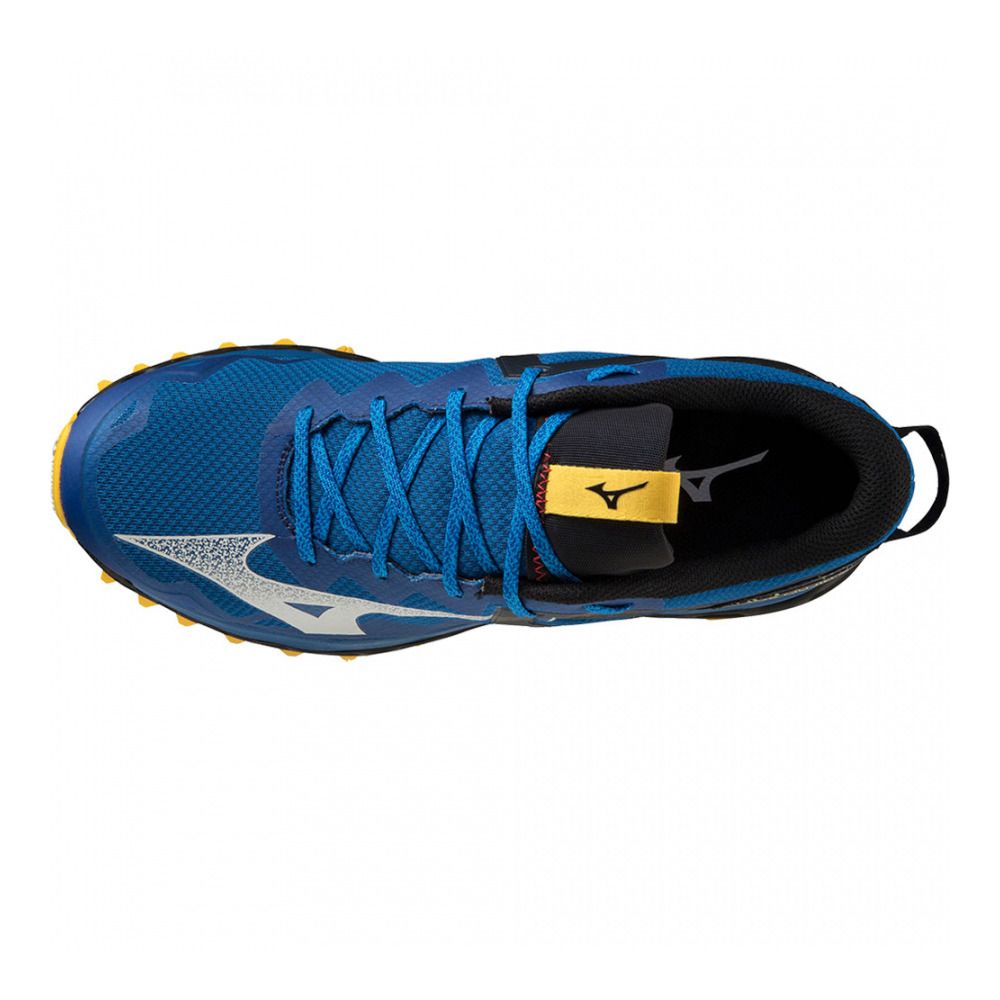 Mizuno WAVE MUJIN 9 - Chaussures trail Homme snorkel blue/blueopal/solarpower