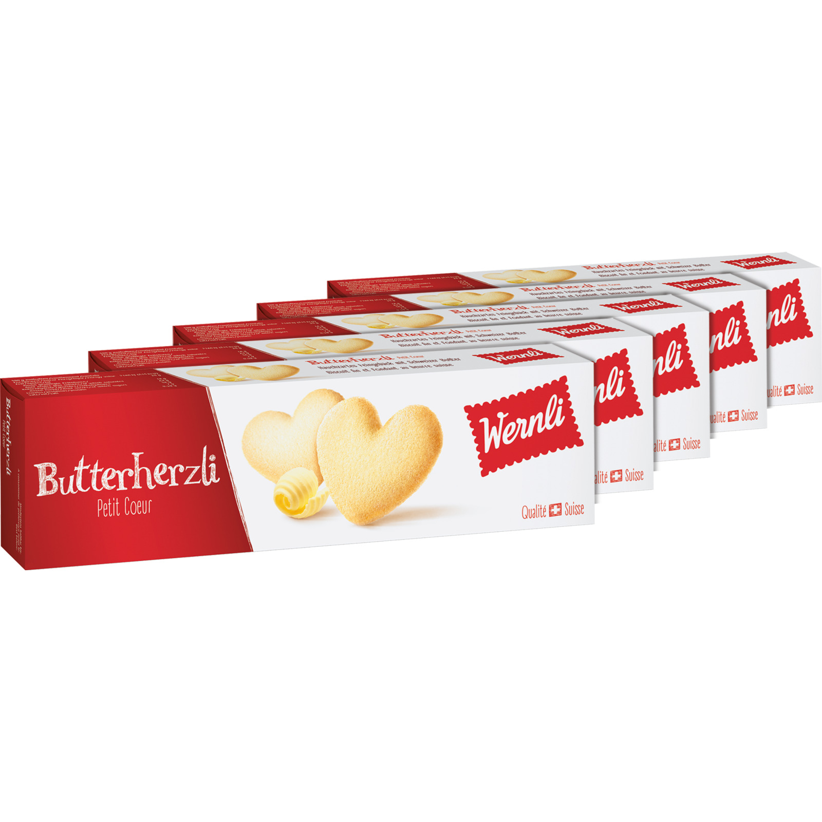 Wernli Butterherzli 5x100g