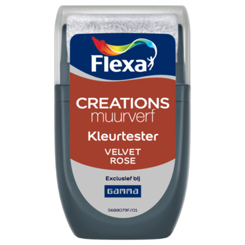 Flexa Creations muurverf Kleurtester Velvet Rose 30ml