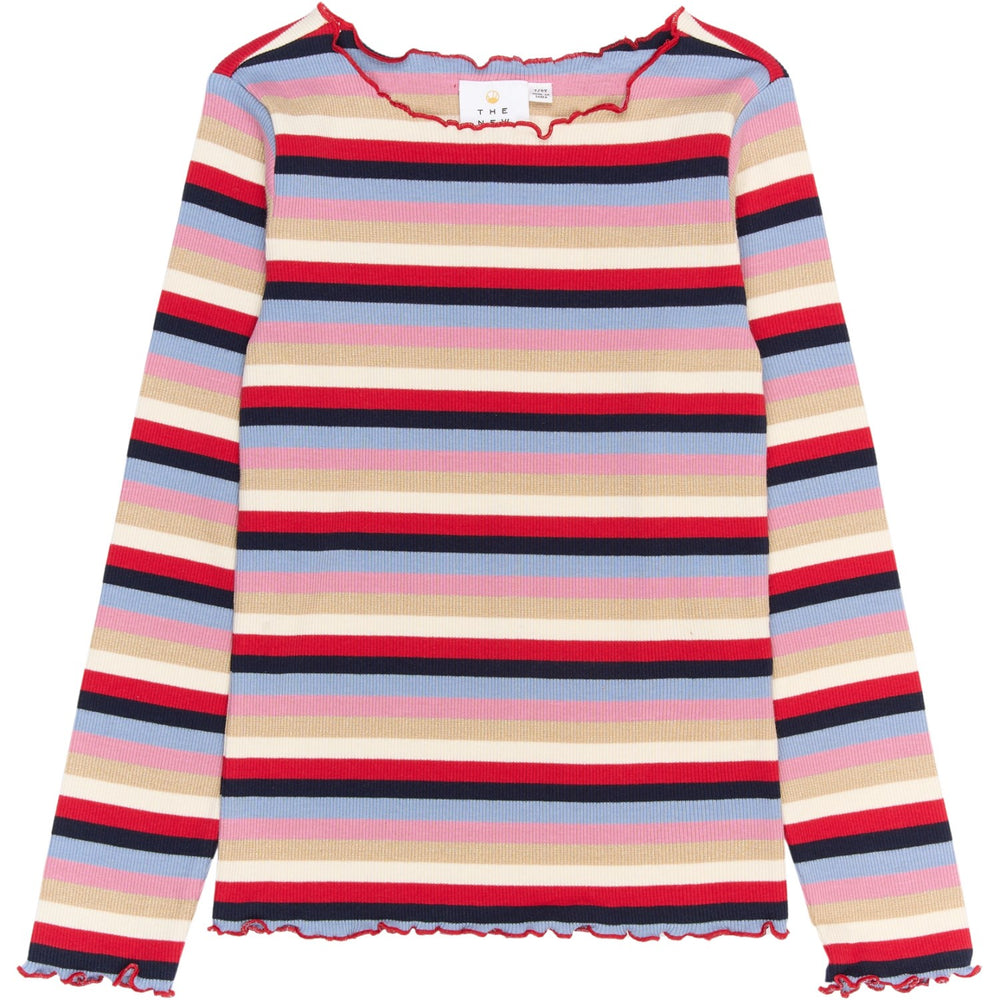 Køb The New Multi Striped Rosie L_S Rib Tee