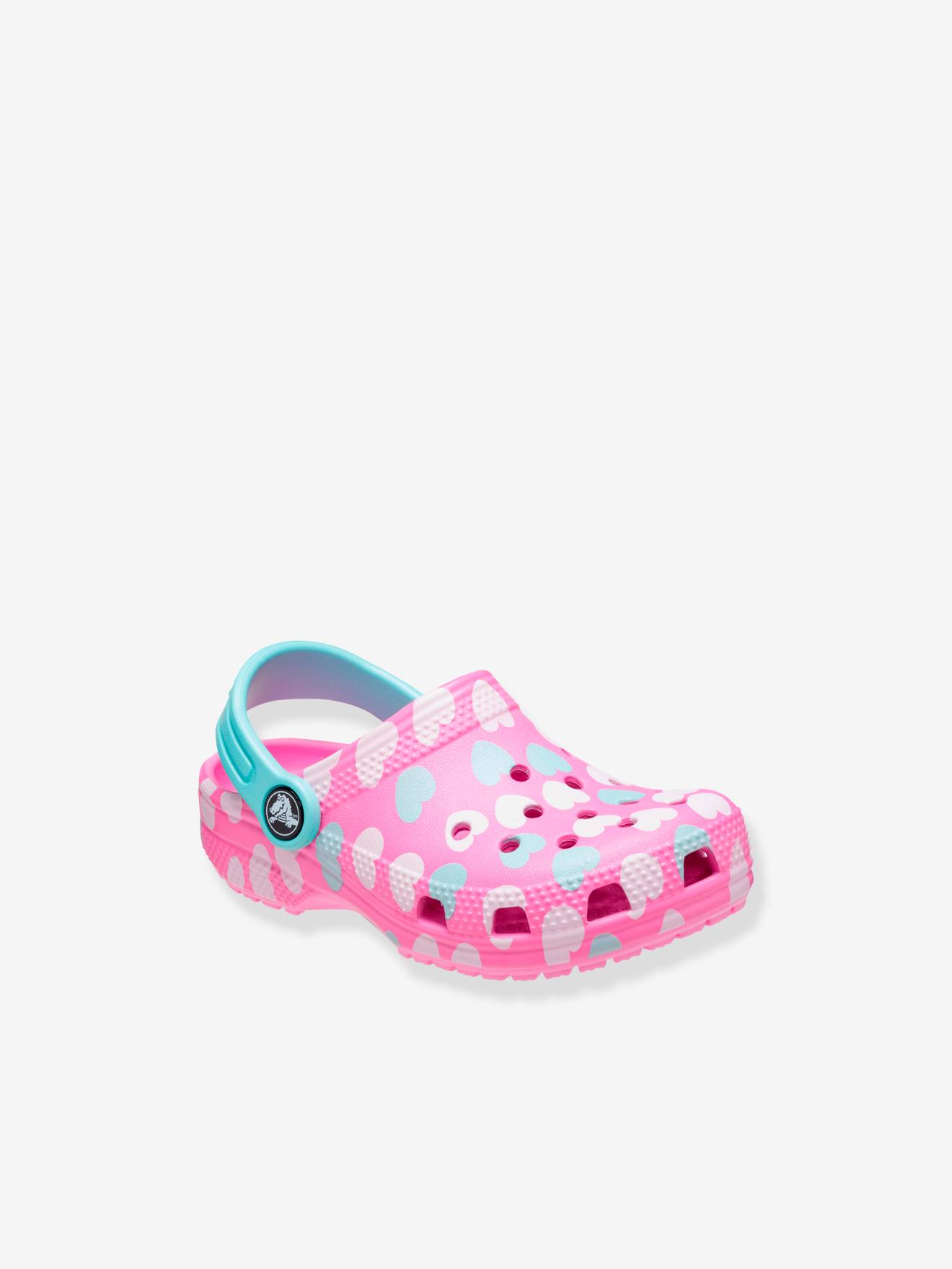 Tamancos Baby CroCS™ Classic Easy Icon, estampa azul escura