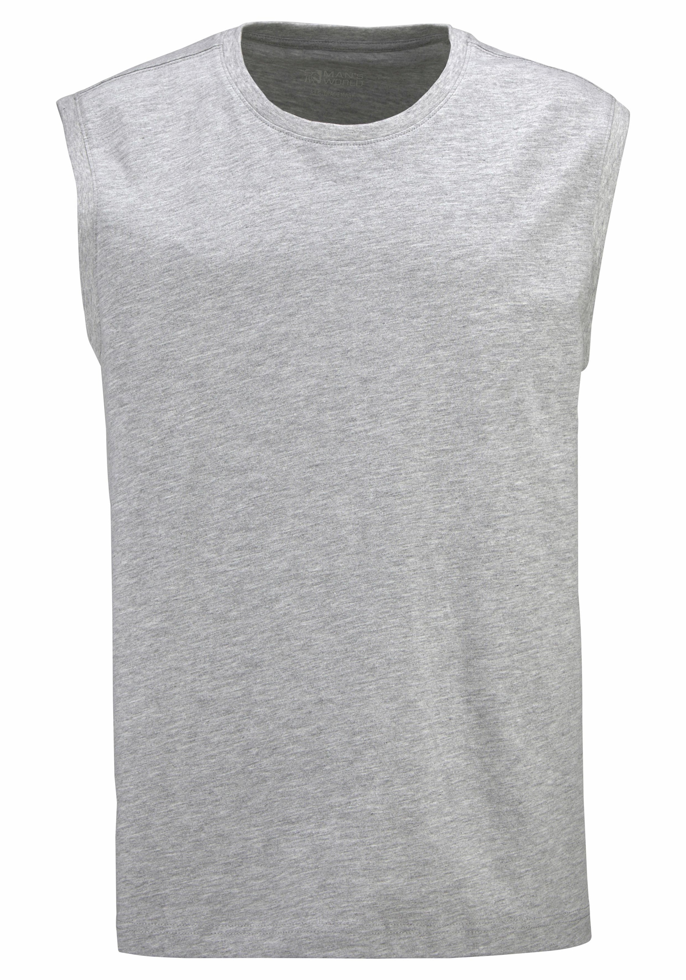 Man's World Muscleshirt , ärmellos,  bedruckt,  Rundhalsausschnitt,  aus 100% Baumwolle