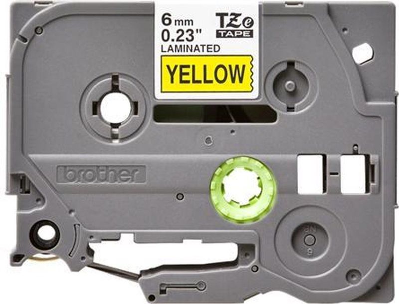 Brother - TZe-611 - Tape - Zwart op Geel - 6 mm - Origineel