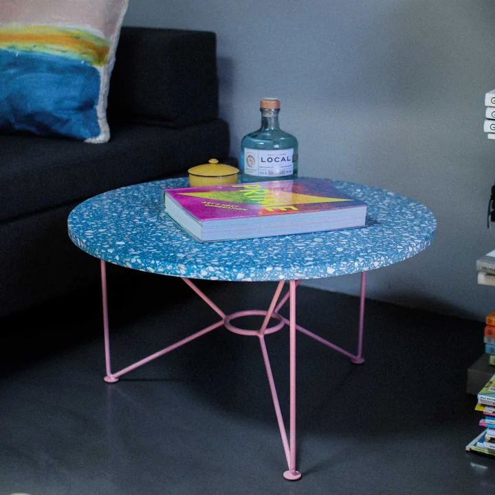 Acapulco Design - The Low Table, H 36 x Ø 65 cm, Terrazzo / azteca