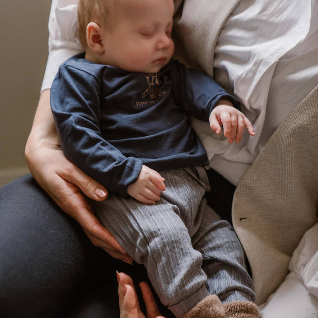 Dirkje babybroek - set van 2 bruin/grijs