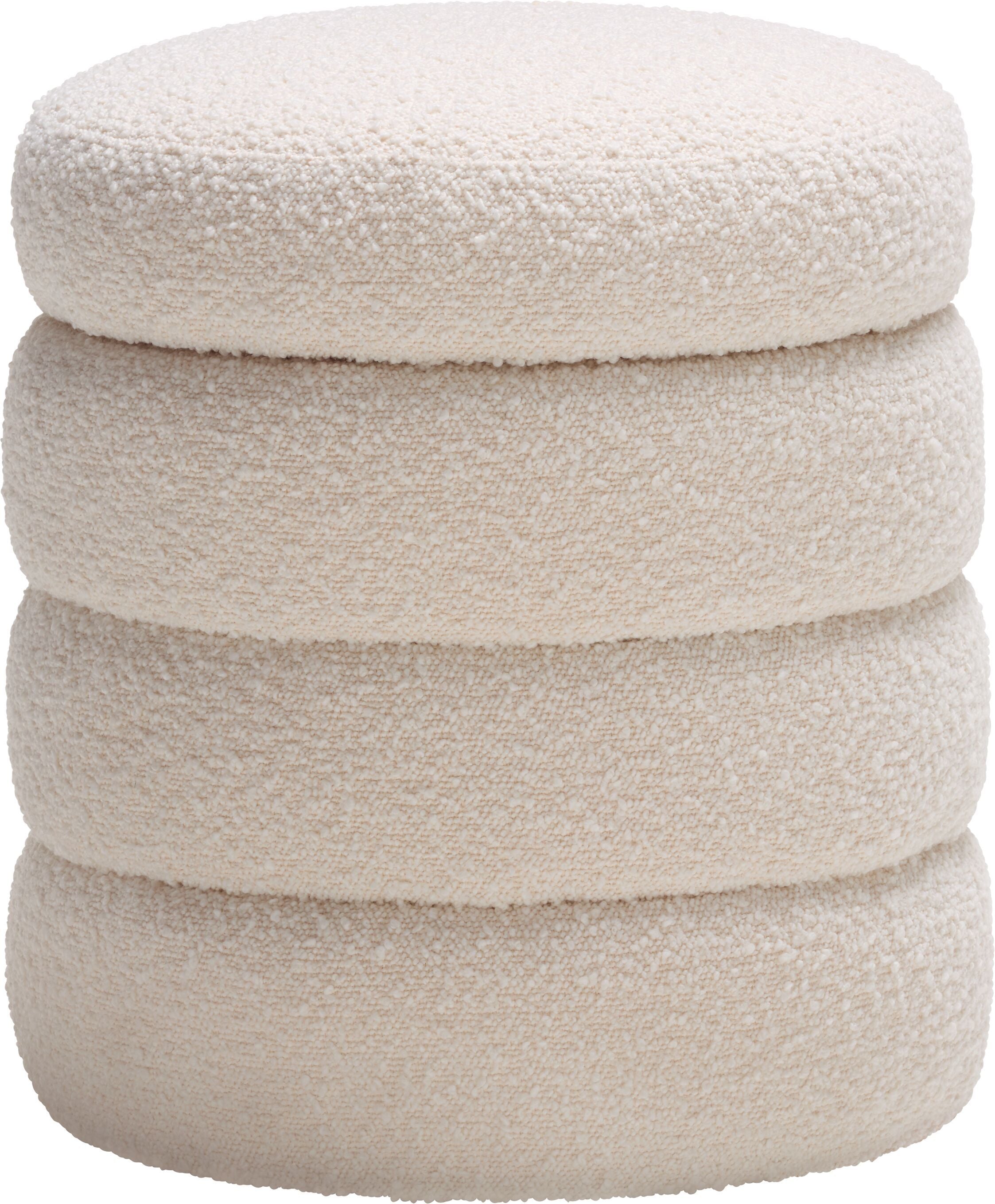 LIYA Hocker - Creme / H: 47.0 cm