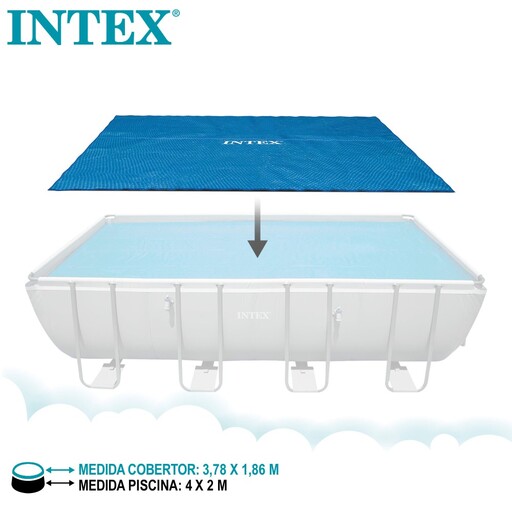 Cobertor Solar Intex Piscinas Rectangulares 400x200 Cm