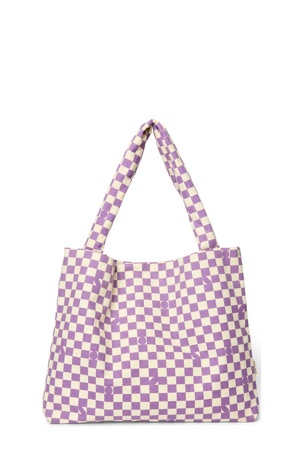 luiertas Checkerboard paars/ecru