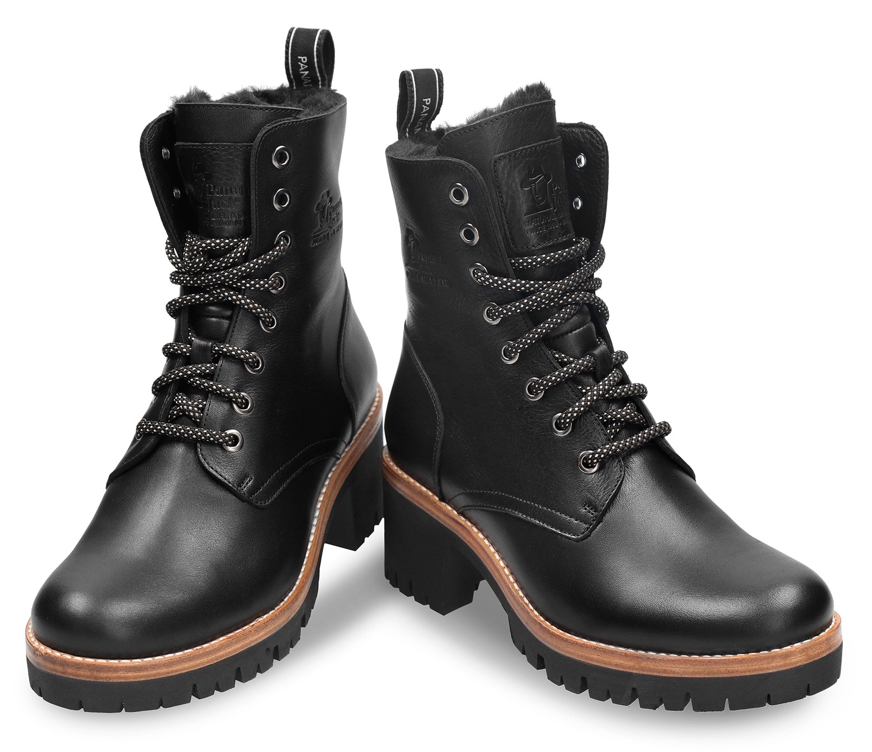 Panama Jack Winterstiefelette »Padma«  , Schnürstiefelette, Blockabsatz, Profilsohle, mit Anziehlasche