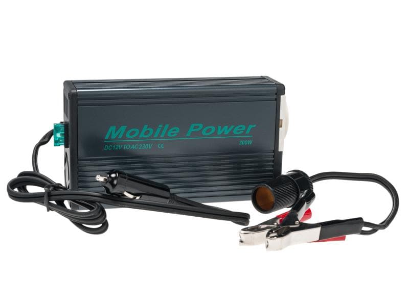 Mobile Power Spannungswandler KV-300 12 V, 300 W 300-Watt-Inverter (12 - 230 V) mit KFZ-Stecker