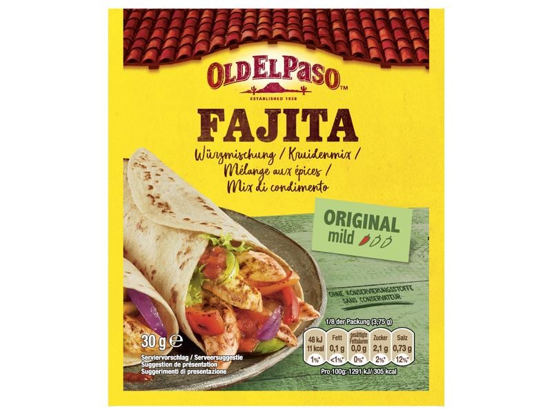 Old El Paso Fajita Seasoning Mix 30 g Würzmischung für Fajitas