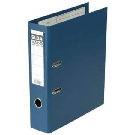 Elba 100022626 Ordner radoplast KL A4 80mm Schlitze Rückentasche, blau