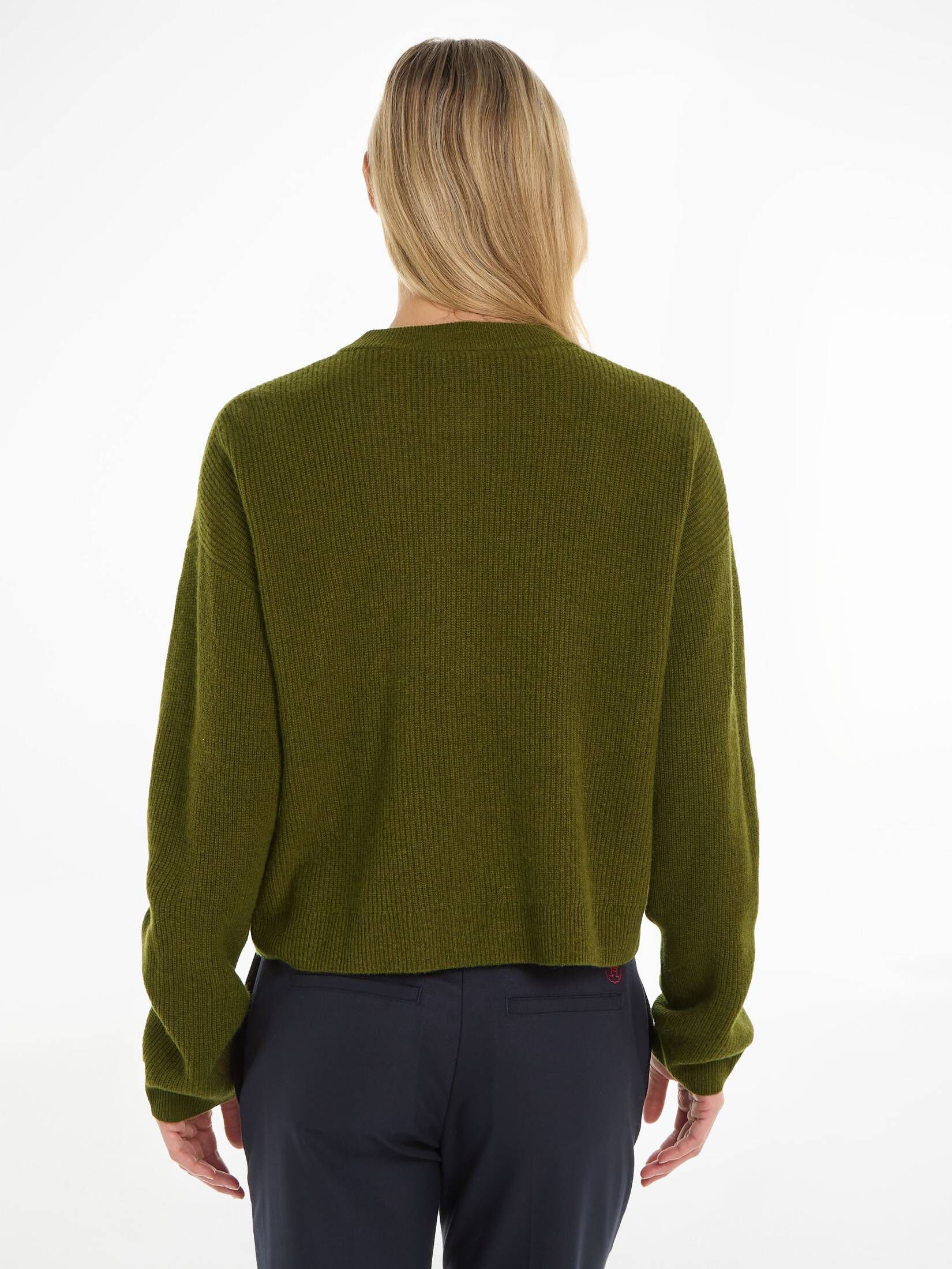 Tommy Hilfiger| Damen Cardigan mit Kaschmirwolle