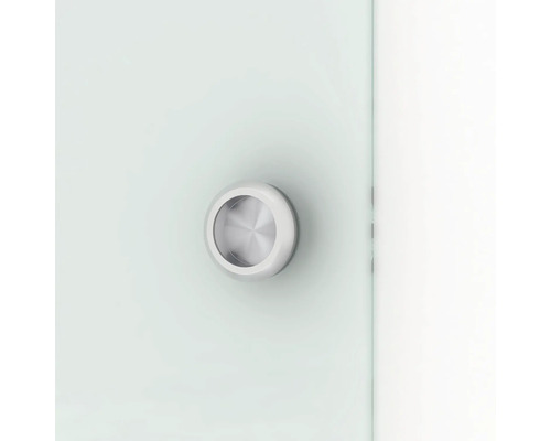 Pertura glazen schuifdeur complete set Neta Satin 920x2050x8 mm Links/Rechts incl. Lovis aluminium beslag, softclose mechanisme, verzonken handgreep