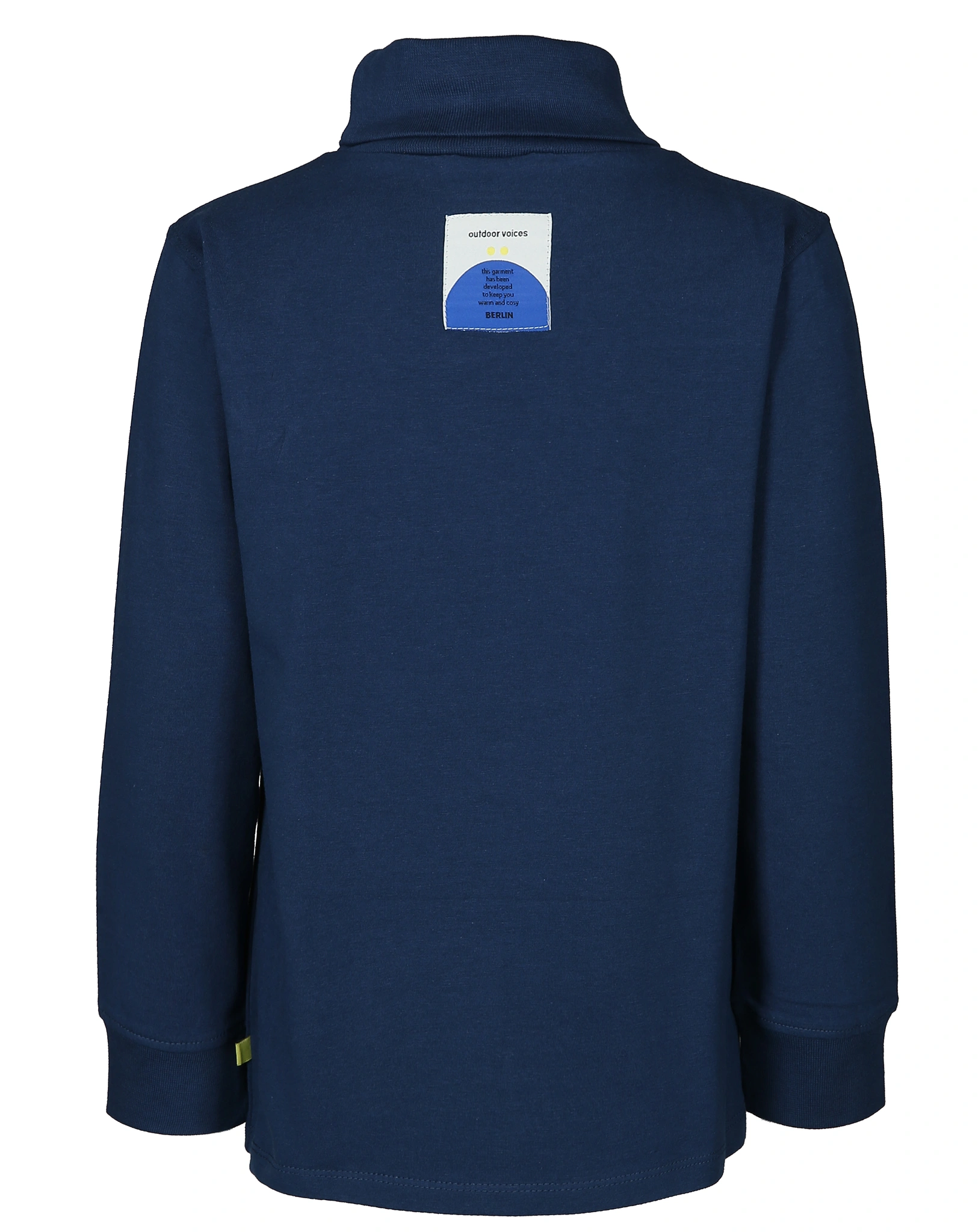Rollkragen-Langarmshirt BASIC in dunkelblau
