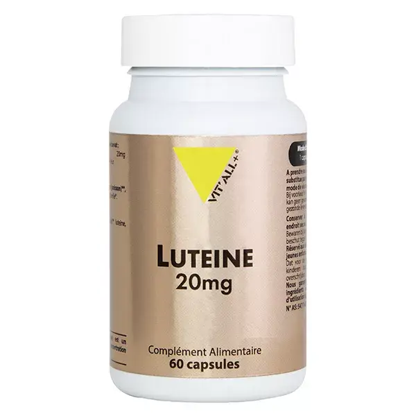 Vit'all+ Luteína 20mg 100% vegetal 60 cápsulas
