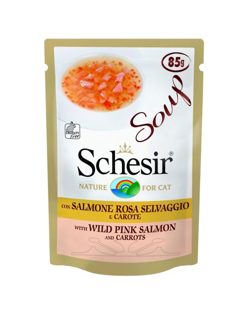 Schesir Maaltijdzakjes Cat Soup 85 g - Kattenvoer