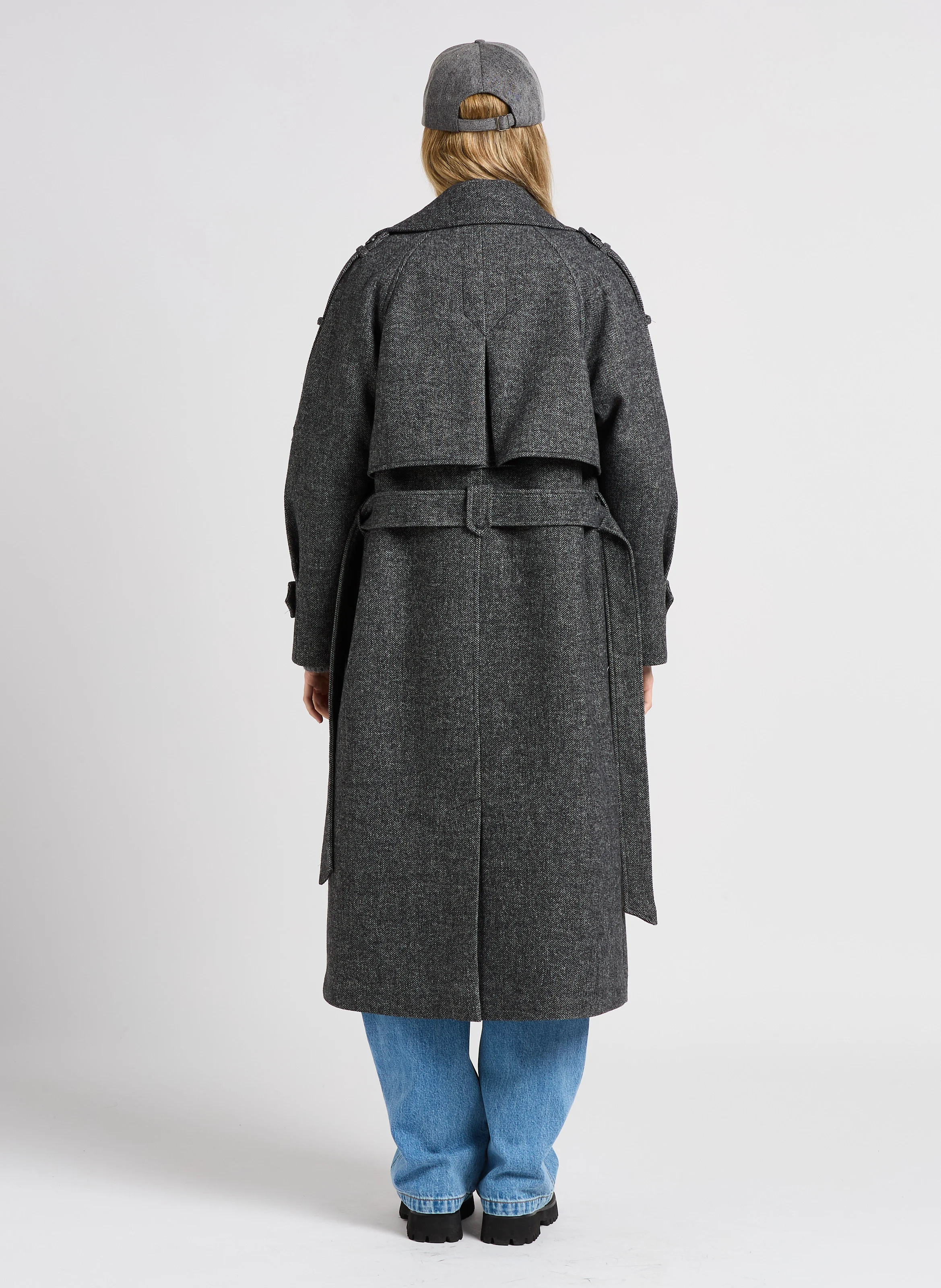 EMO - Manteau col tailleur| Noir