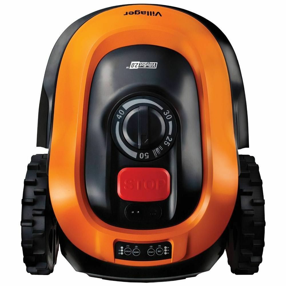 Robot tondeuse autonome 18v batterie 2,5ah villybot 2.0 pour400m2 de tonte