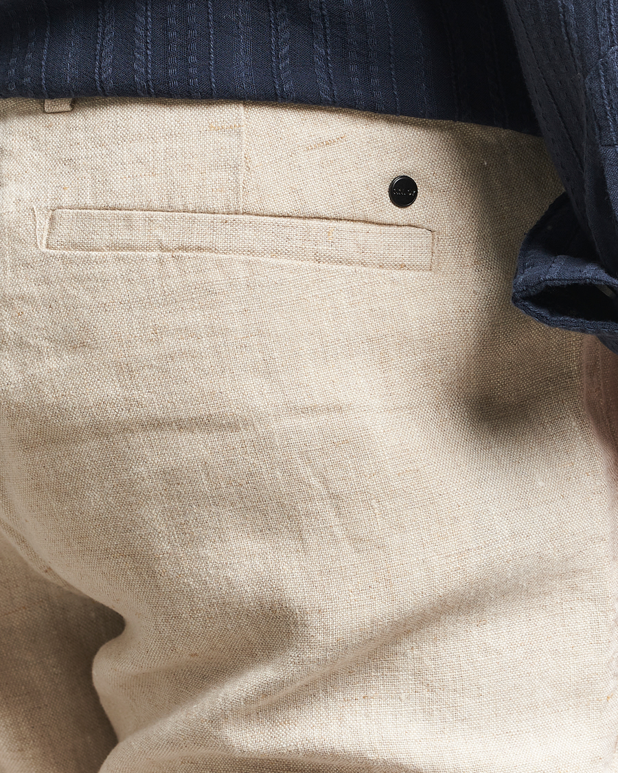 NN07 Theo Linen Trousers Oat