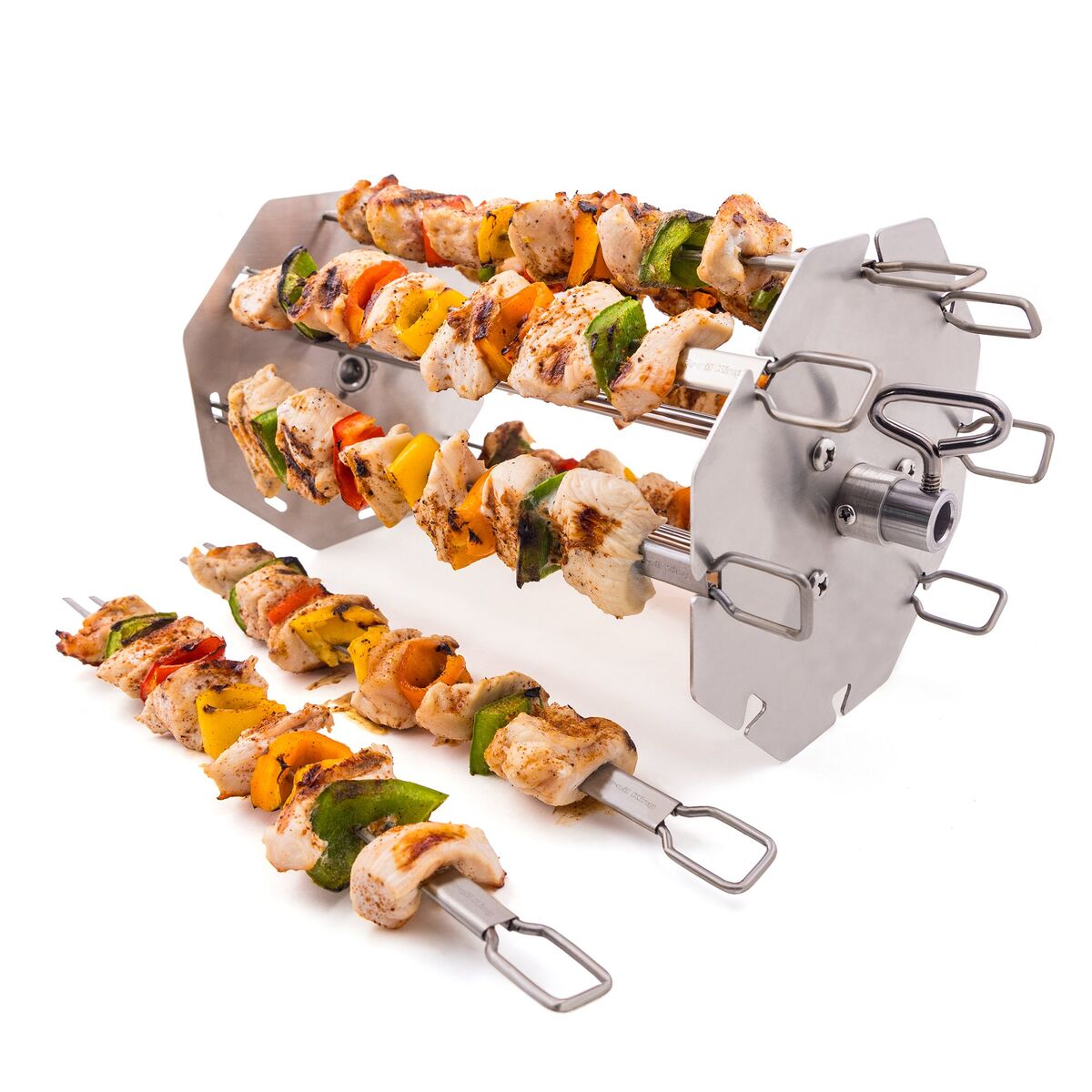 Grillspydholder for rotisseri