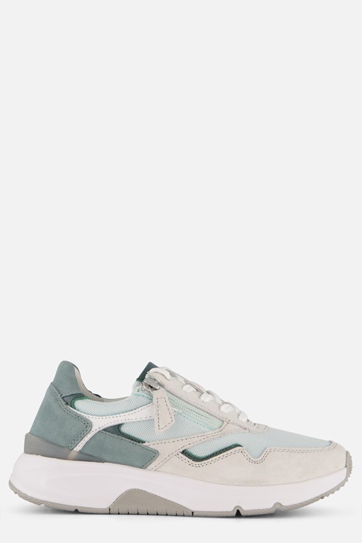 Gabor Rollingsoft Sneakers groen Suede