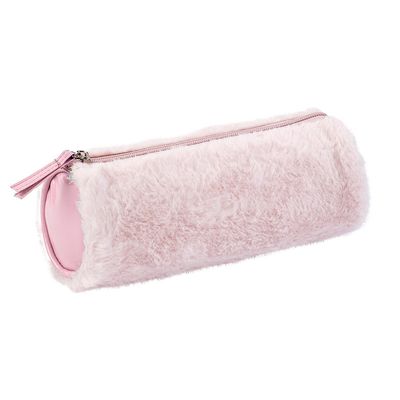 Trousse ronde Teddy - 1 compartiment - disponible en 2 couleurs - Viquel