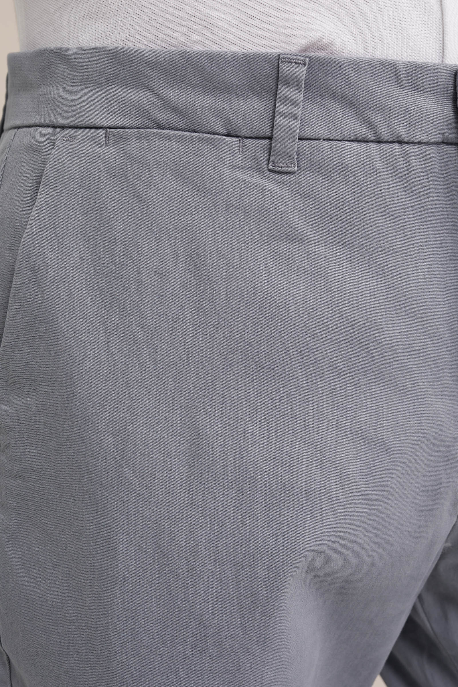 slim fit chino met stretch Fundamentals Lichtblauw