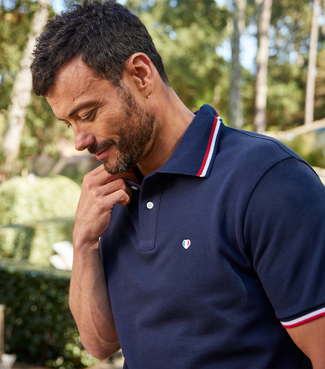 Polo Homme Supporter Marine - Iconique