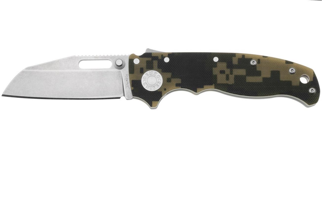 Demko Knives AD20.5 Shark-Lock CPM 3V Shark Foot AD205-3V-SFDC Digi-Camo G10, zakmes