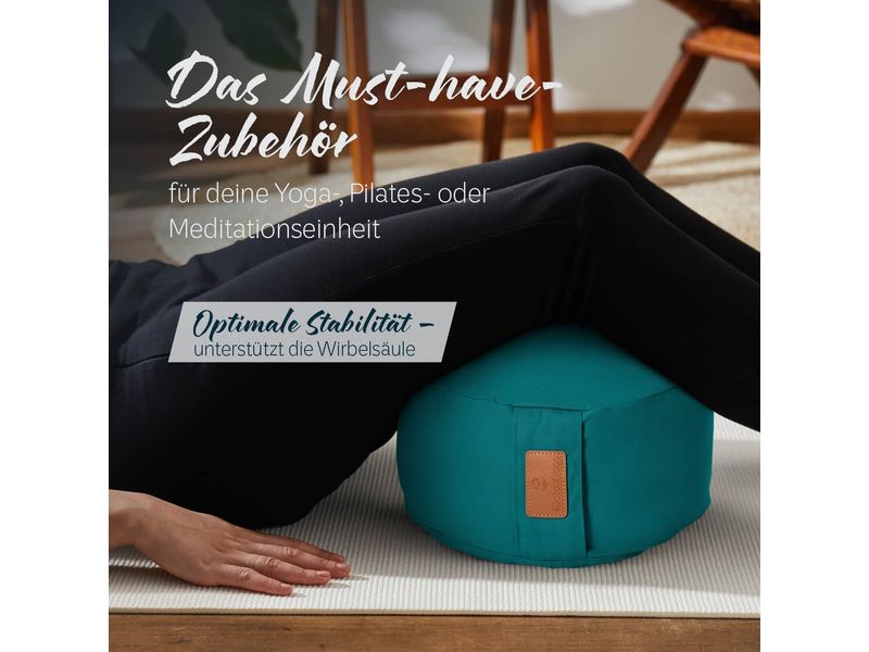 DoYourYoga Yoga-Kissen Vishnu Dinkelspelz, Grün Yoga-Zubehör