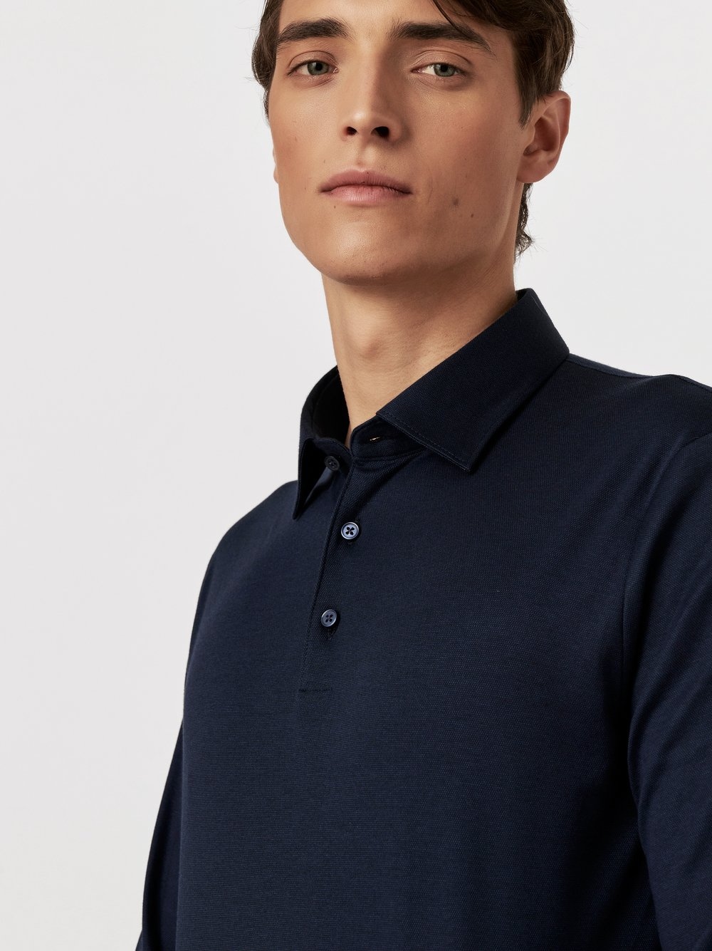 DESOTO Langarm-Poloshirt »Jerseypolo Essential Kent langarm«, Flexibler Stretch