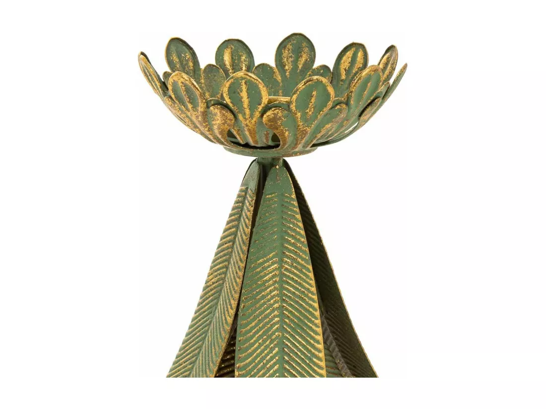 Chandelier en métal doré 21.5x21.5x31.5h