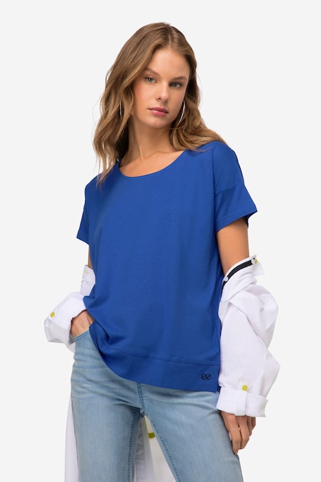 T-Shirt, oversized, Rundhals, Halbarm
