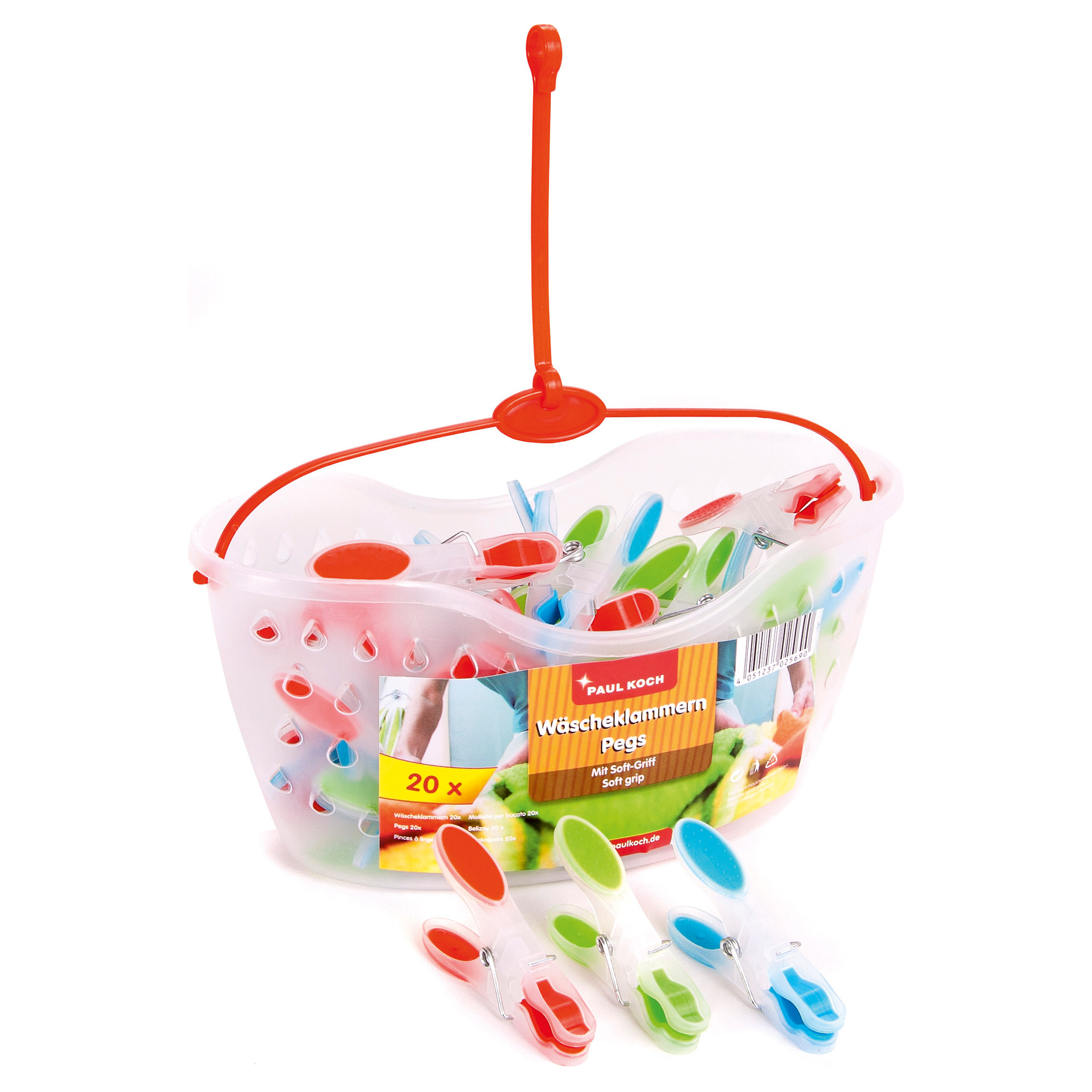 Wäscheklammernkörbchen - bunt - 20 Stück
