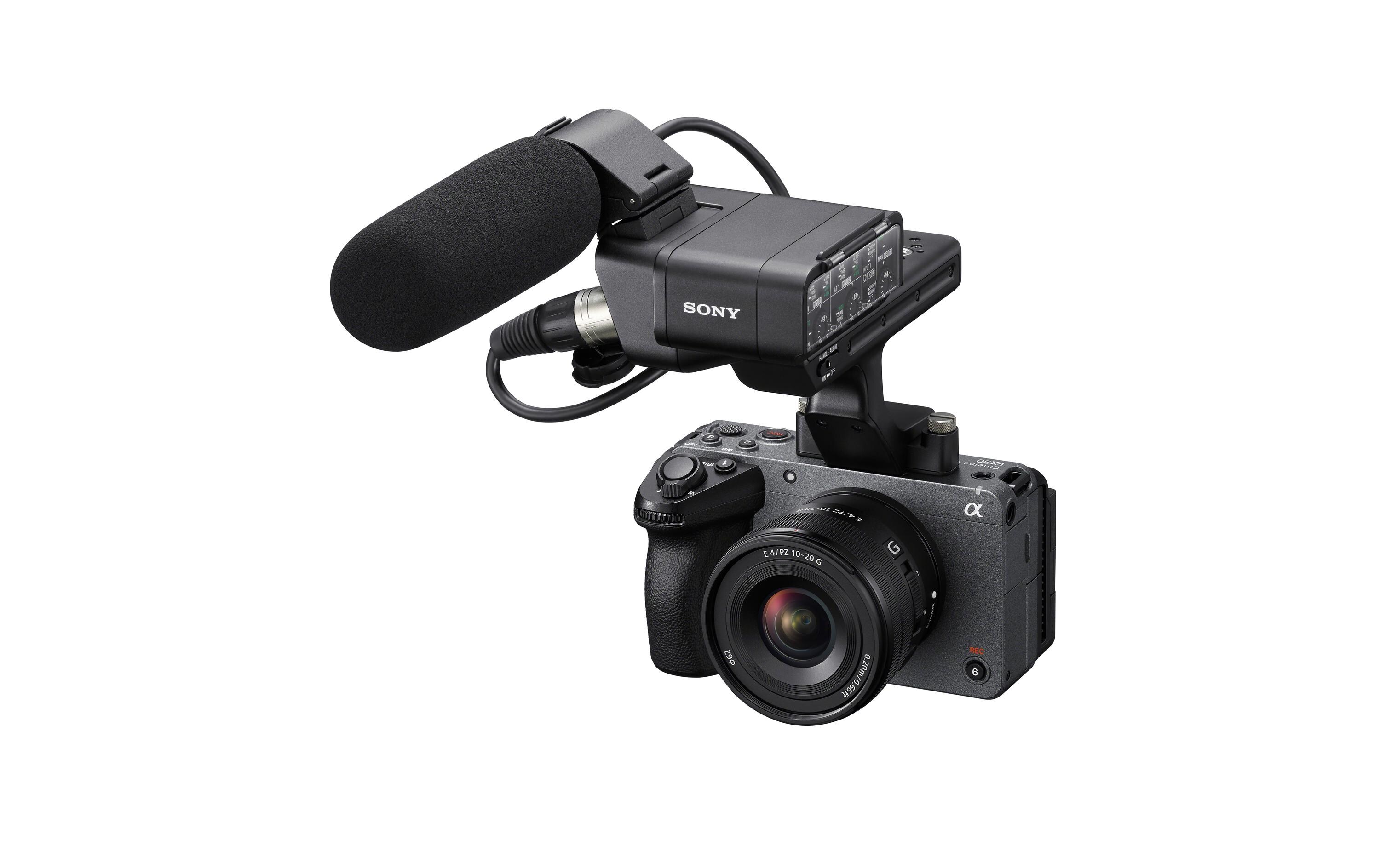 Videokamera FX30 + XLR-Griffeinheit<br>Kompakte Gateway-Kamera FX30 der Cinema Line