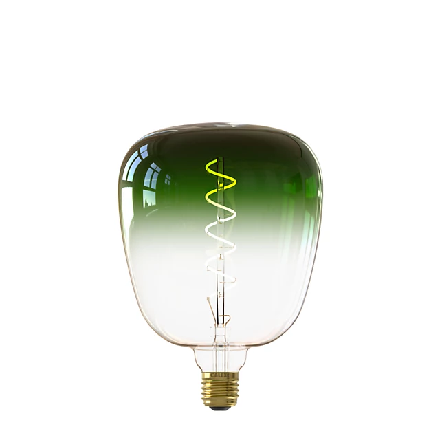 Ampoule LED à filament Kiruna vert dimmable E27 140lm 5W IP20 blanc chaud Calex ⌀.14 x H.20 cm