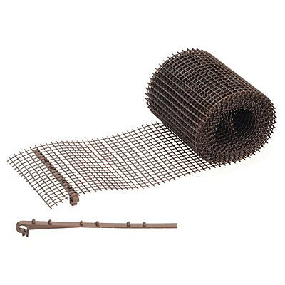 Protège gouttière L.6 m marron Interplast
