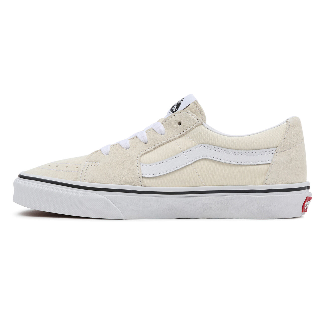 Vans Sneakers en Velours de Cuir & Textile SK8-Low beiges