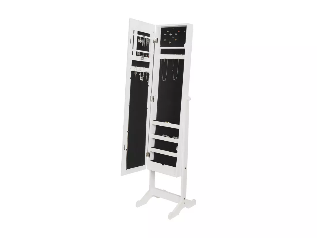 ELYANE - Armoire à Bijoux sur Pieds Avec Miroir