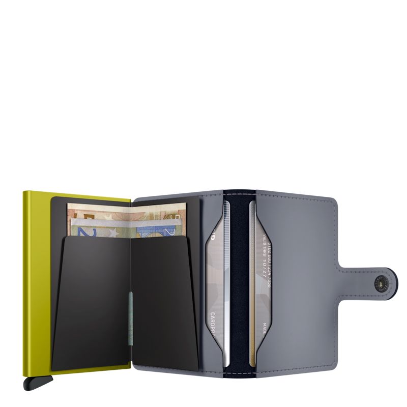 Secrid Mini Wallet Matte Grey & Lime