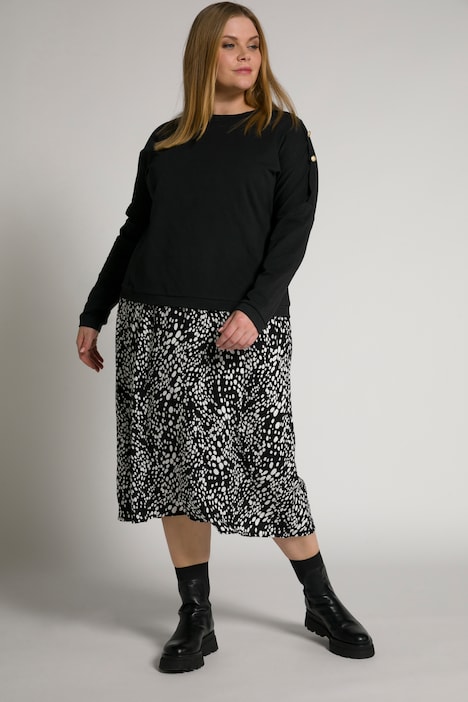 Bellieva-Sweatkleid, Stillfunktion, Rundhals