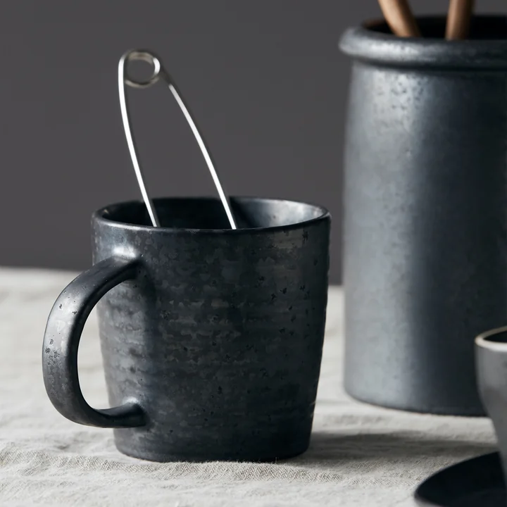 House Doctor - Pion Tasse, grau / weiss